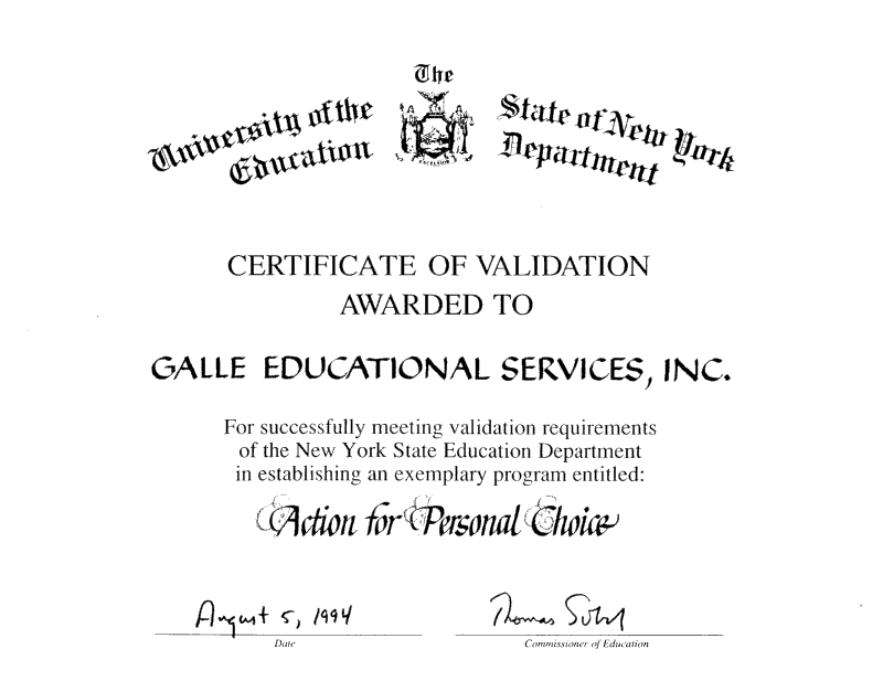 APC certification